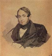 Portrait of Sergei Sobolevsky Karl Briullov